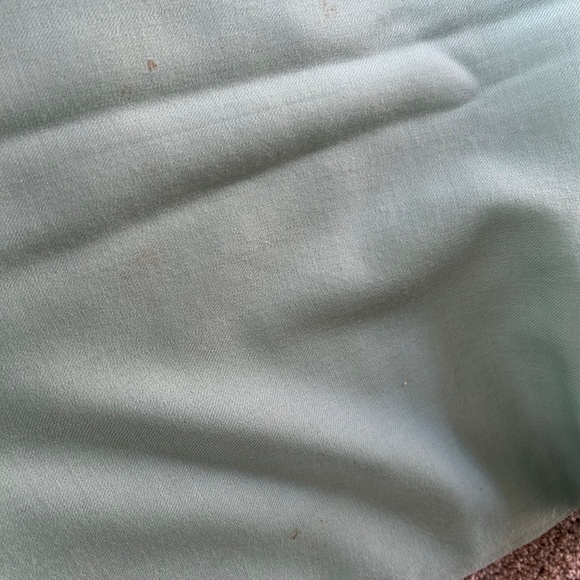 Mint green 100 percent wool big scarf for women - Picture 3 of 9